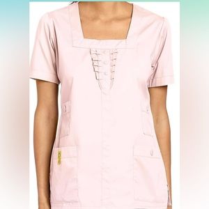 Wonderwink blush scrub top medium